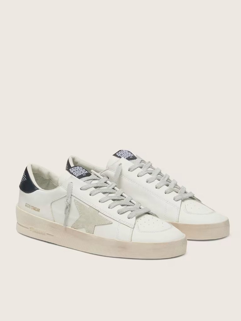 Golden Goose Men’s Stardan White Ice Black Sneaker Sz 41 It - Nwob!